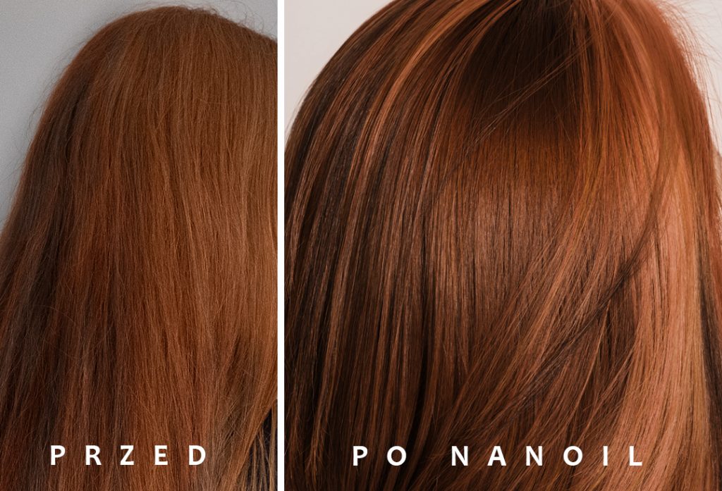 olejek do włosów Nanoil - efekty
