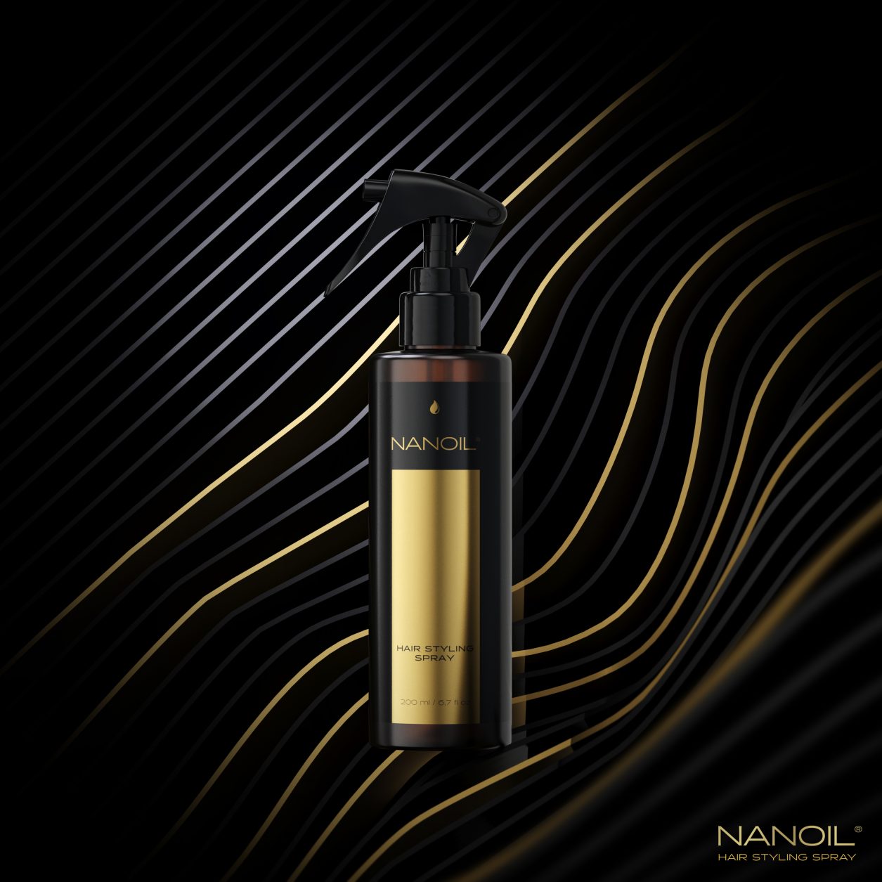 polecany spray do stylizacji włosów Nanoil